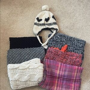 Cozy Scarves and Hat Bundle